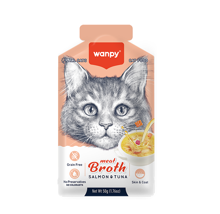 Wanpy Cat Wet Food Broth Salmon & Tuna 50g