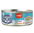 Wanpy Cat Wet Food Chicken & Codfish 95g
