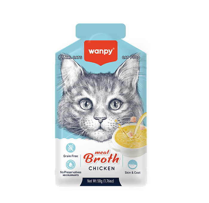 Wanpy Cat Wet Food Broth Chicken 50g