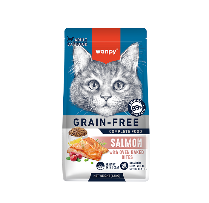 Wanpy Cat Dry Food Adult with Salmon