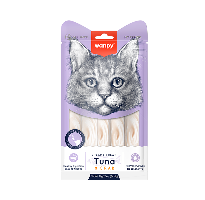 Wanpy Cat Treat with Tuna & Crab (5x14g)