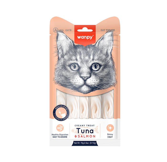 Wanpy Cat Treat with Tuna & Salmon (5x14g)