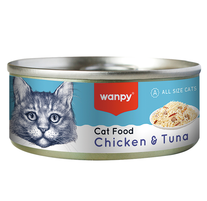 Wanpy Cat Wet Food Chicken & Tuna 95g