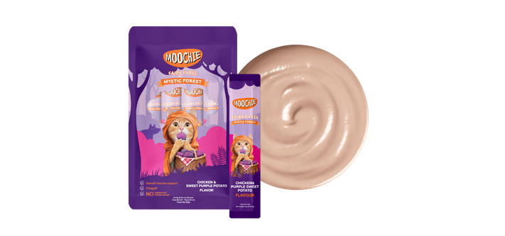 Moochie Cat Treat with Chicken & Purple Sweet Potato (5x15g)